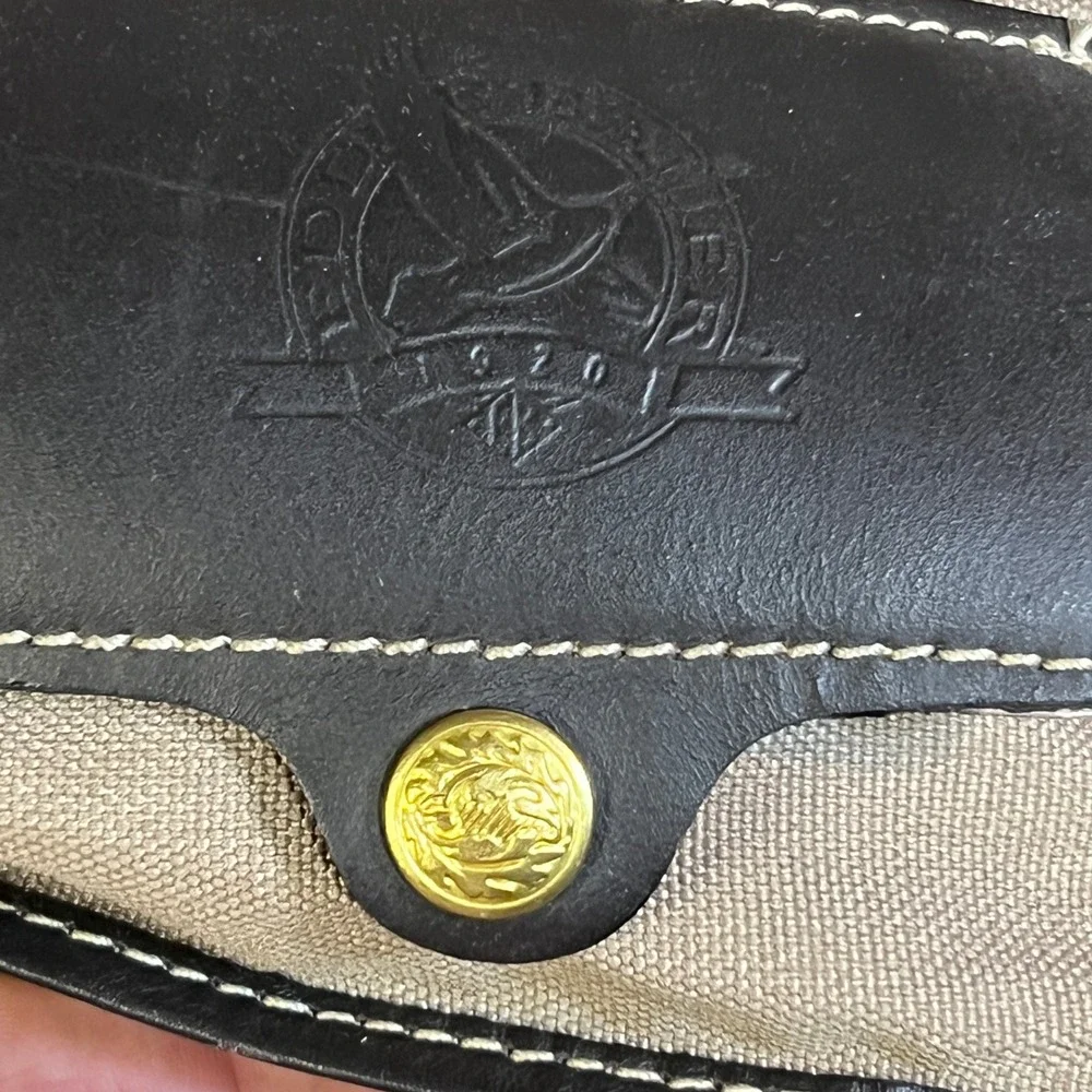 Ford Messenger Bag Canvas Leather‎ Trim Approx 2005 Promotional Item USA Made